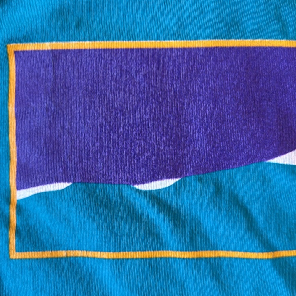 Vintage Single Stitch Pocket T-Shirt Alpine Cigarette Skier Blue 100% Cotton USA - Picture 10 of 14